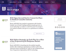 Tablet Screenshot of nexttechstock.com